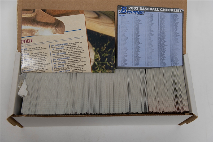 Complete sets of Baseball Cards w. 2002 Bowman, 2003 Topps, 2004 Topps