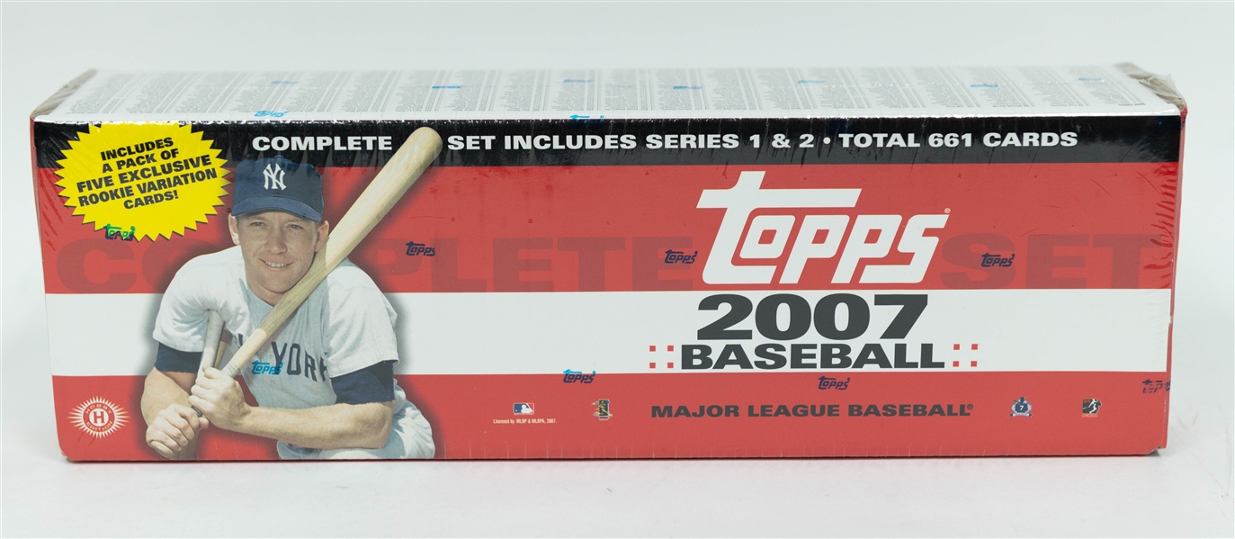 (3) Factory Sealed Topps Baseball Complete Series Sets w. 2005-2007