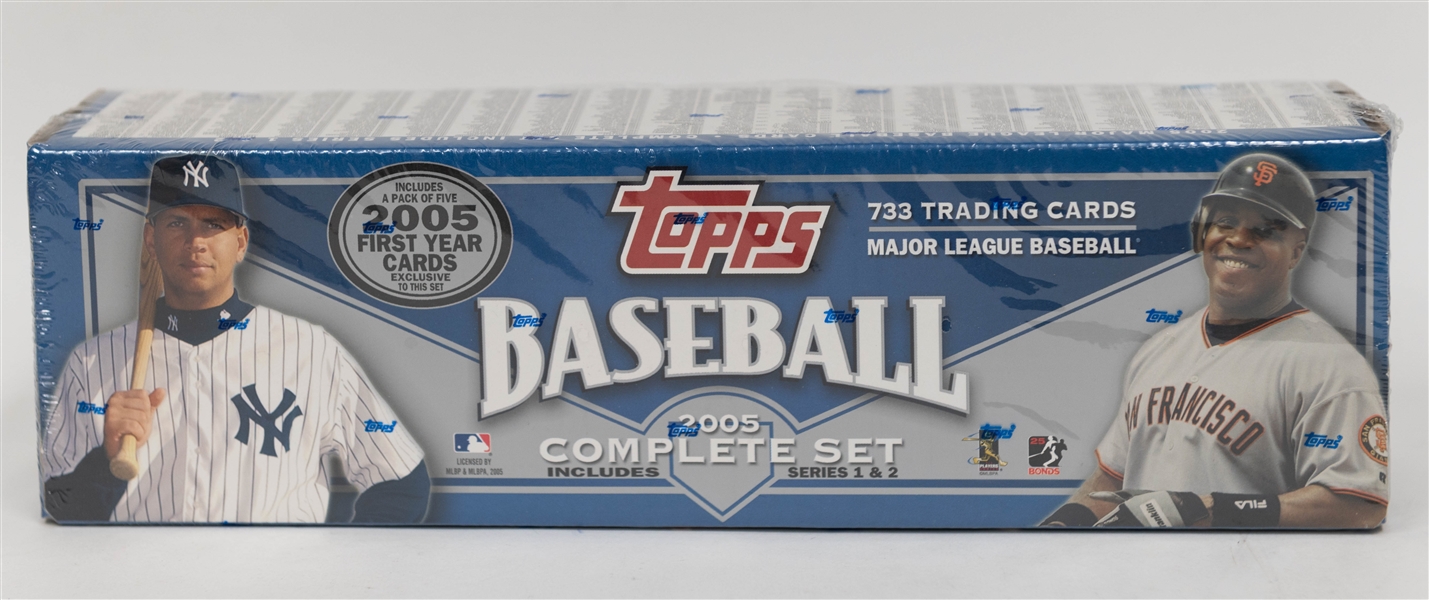(3) Factory Sealed Topps Baseball Complete Series Sets w. 2005-2007