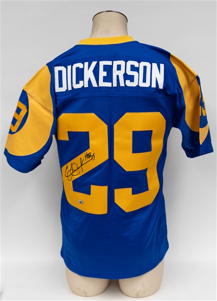 Eric Dickerson Signed Rams Jersey (Fanatics Certified)