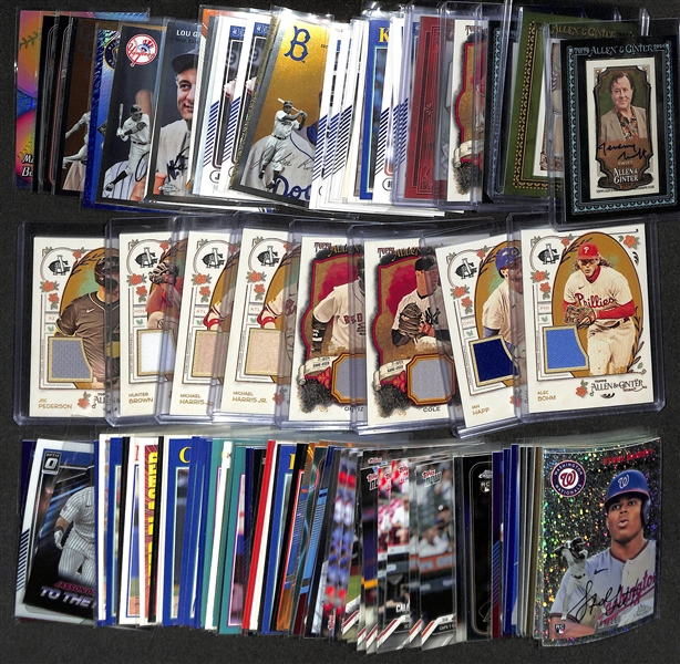 Lot of (80+) Baseball Cards from Various Years inc. Trout, Ripken Jr., Witt Jr, Griffey Jr, Mantle