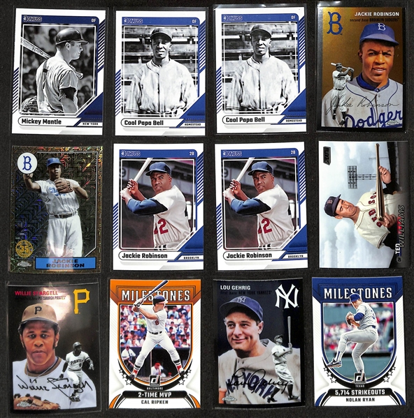 Lot of (80+) Baseball Cards from Various Years inc. Trout, Ripken Jr., Witt Jr, Griffey Jr, Mantle