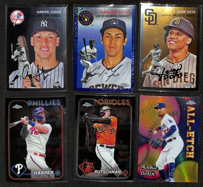 Lot of (80+) Baseball Cards from Various Years inc. Trout, Ripken Jr., Witt Jr, Griffey Jr, Mantle