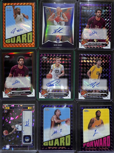 Lot of (17) Autographed Basketball Cards from 2023-2024 w. Elvin Hayes & Chris Mullen