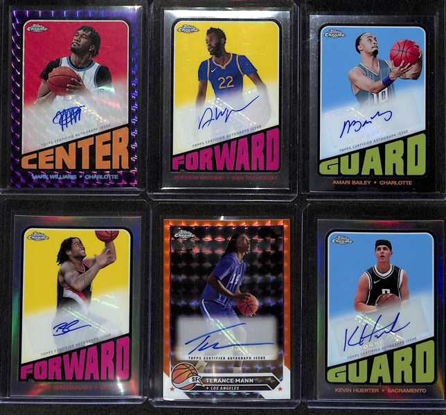 Lot of (17) Autographed Basketball Cards from 2023-2024 w. Elvin Hayes & Chris Mullen
