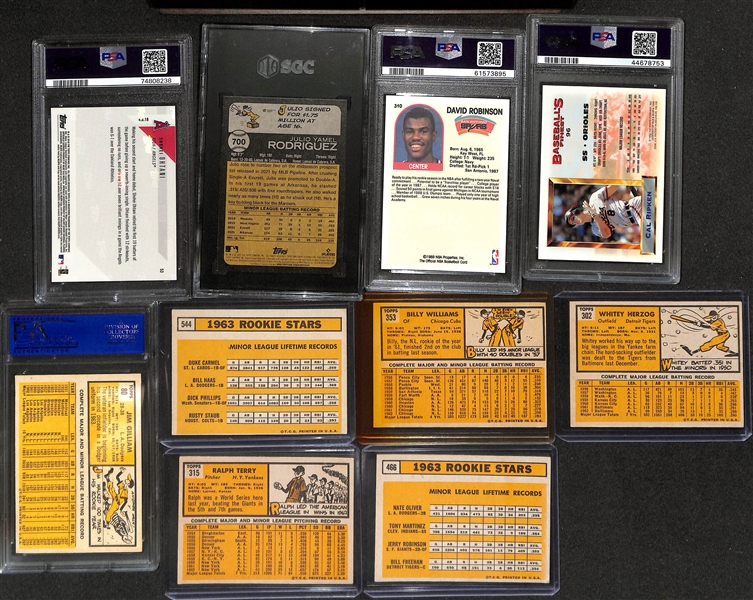 Sports Card Lot w. 1989 Upper Deck Complete Factory Set (Sealed w. Griffey Jr. Rookie), 2018 Topps Now #53 Ohtani Rookie (PSA 10), 2022 Heritage Julio Rodriguez Rookie (SGC 9), +