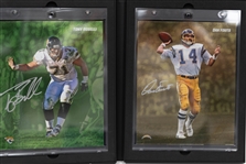Lot of (2) Fanatics Under Wraps NFL Emanate Autographs 2. Tony Boselli Green /99 & Dan Fouts Gold /50