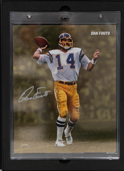 Lot of (2) Fanatics Under Wraps NFL Emanate Autographs 2. Tony Boselli Green /99 & Dan Fouts Gold /50