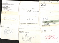 Lot of (100+) Signed Mostly Basketball-Related Index Card inc. Kevin McHale, George Mikan, James Worthy, Bill Walton, + (JSA Auction Letter)
