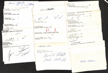 Lot of (75+) Signed Mostly Basketball Index Cards inc.  Jim Calhoun, Paul Arizin, Dan Issel, Rick Carlisle, + (JSA Auction Letter)