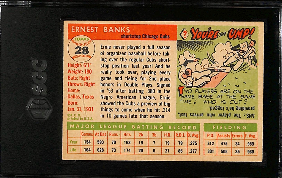 1955 Topps Ernie Banks #28 SGC 5.5