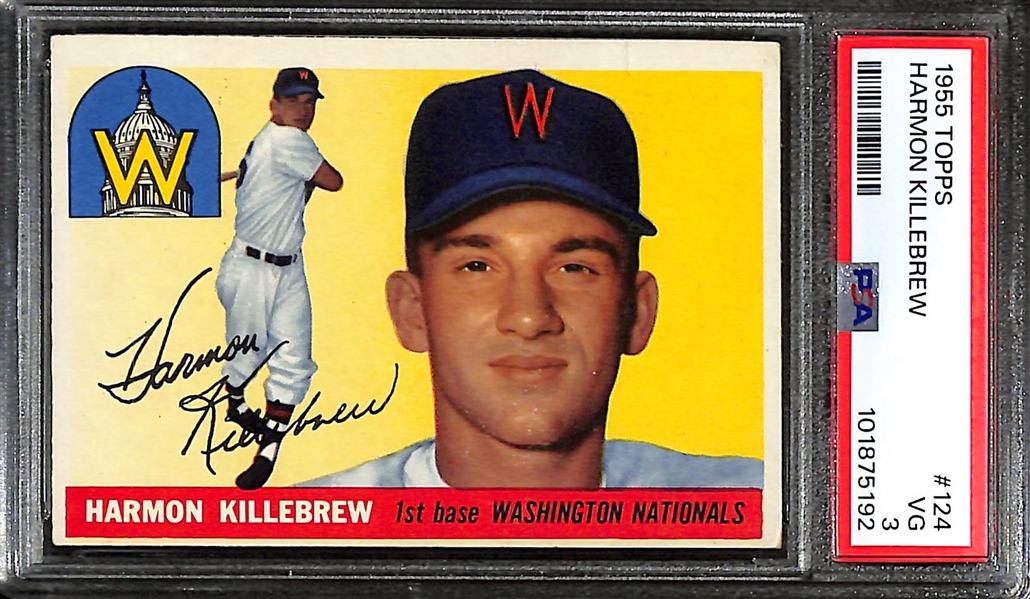 1955 Topps Harmon Killebrew #124 SGC 3