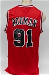 Dennis Rodman Signed Chicago Bulls Authentic Basketball Jersey - JSA Auction Letter