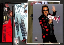 Lot of (12) Signed Pictures w. Jimmy Hart & Brad Lidge