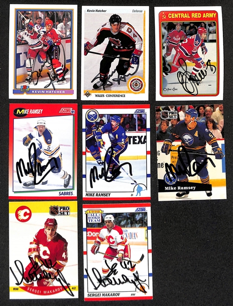 Lot of (350+) Signed Hockey Cards inc. (2) Marcel Dionne, (3) Curtis Joseph, (3) Marty McSorley, + (JSA Auction Letter)
