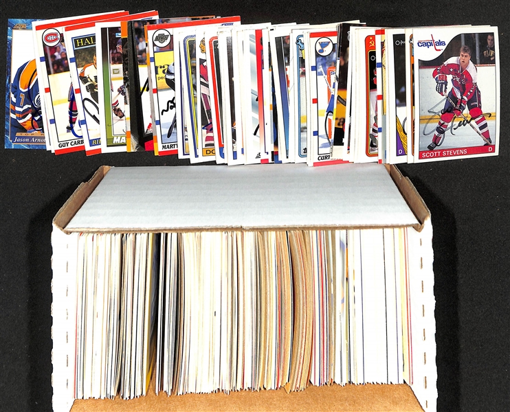 Lot of (290+) Signed Hockey Cards inc. (3) Scott Stevens, Pavel Bure, Paul Hariya, Olaf Kolzig, Vladimir Malakhov, + (JSA Auction Letter)