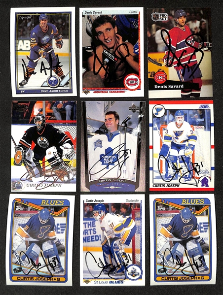 Lot of (290+) Signed Hockey Cards inc. (3) Scott Stevens, Pavel Bure, Paul Hariya, Olaf Kolzig, Vladimir Malakhov, + (JSA Auction Letter)