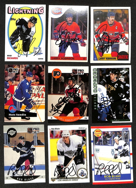 Lot of (300+) Signed Hockey Cards inc. (2) Bryan Trottier, (2) Paul Kariya, + (JSA Auction Letter)