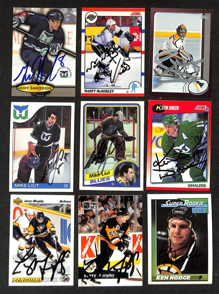 Lot of (300+) Signed Hockey Cards inc. (2) Bryan Trottier, (2) Paul Kariya, + (JSA Auction Letter)