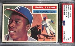 1956 Topps Hank Aaron #31 Graded PSA 5