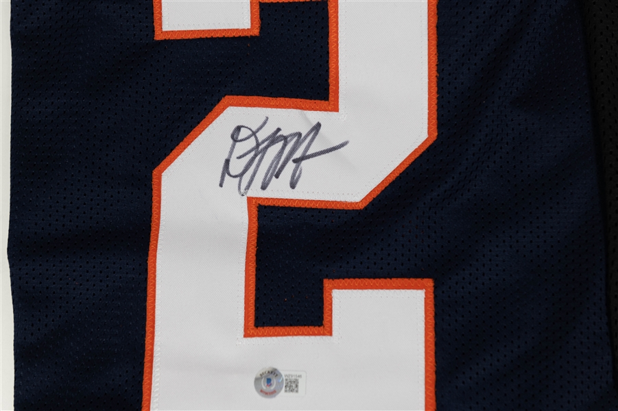 Lot of (2) Signed NFL Jerseys Jim Kelly & DJ Moore w. BAS COA 