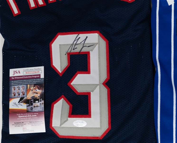 Lot of (3) Signed NBA Jerseys W. Demar DeRozan, Dwight Howard, and Steve Francis (JSA and Beckett)