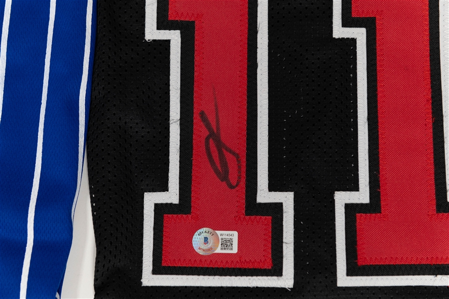 Lot of (3) Signed NBA Jerseys W. Demar DeRozan, Dwight Howard, and Steve Francis (JSA and Beckett)