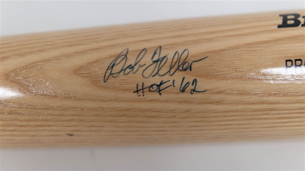 Bob Feller Signed Rawlings Big Stick Baseball Bat (JSA COA)