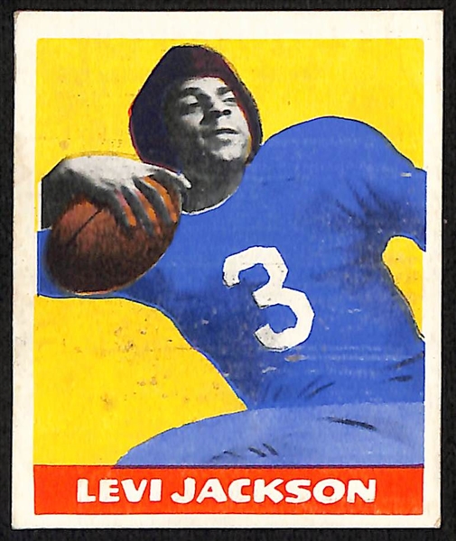 Lot of (9) 1948 Leaf Football Cards w. Levi Jackson