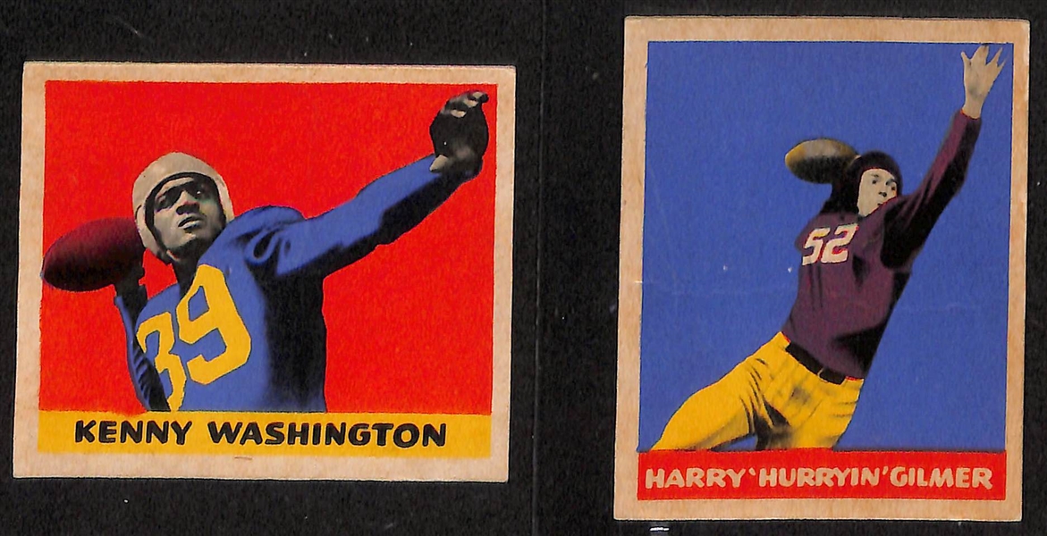 1948 Leaf Boxing Fred Apostoli, (4) 1949 Leaf Football w. Pete Pihos, & (6) 1940s-Early 1950s Exhibit Cards w. Hoot Evers