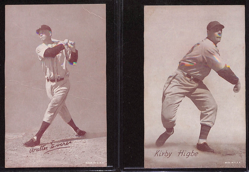 1948 Leaf Boxing Fred Apostoli, (4) 1949 Leaf Football w. Pete Pihos, & (6) 1940s-Early 1950s Exhibit Cards w. Hoot Evers