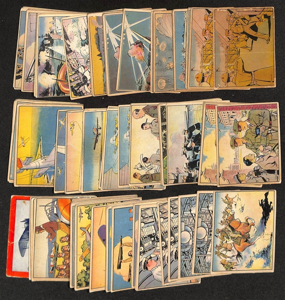 Lot of Approx (100) Assorted 1941 National Defense Cards by Gum Inc. 