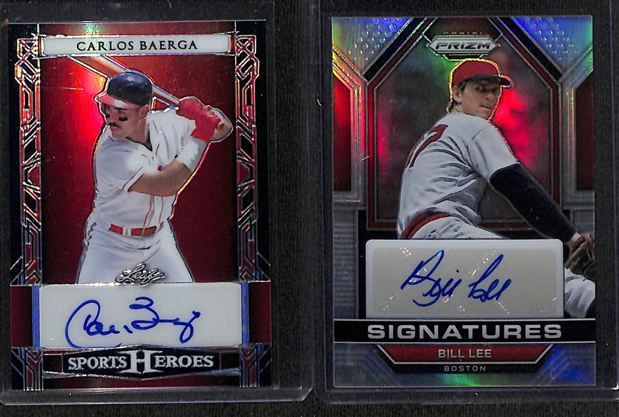 Lot of (6) Veteran Baseball Autograph Cards inc. 2024 Leaf Sports Heroes Pete Rose (#/49), 2023 Leaf Exotic Dwight Gooden (#/8), +