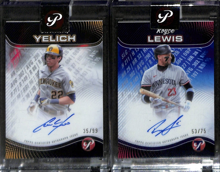 Lot of (6) Veteran Baseball Autograph Cards inc. 2024 Leaf Sports Heroes Pete Rose (#/49), 2023 Leaf Exotic Dwight Gooden (#/8), +