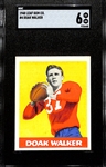 1948 Leaf Gum Co. Doak Walker Rookie #4 (HOF) Graded SGC 6