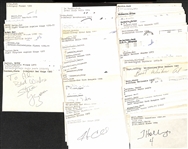 Lot of (225+) Signed Mostly Hockey Index Cards inc. Steve Yzerman, Billy Taylor, Bobby Taylor, + (JSA Auction Letter)