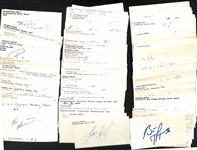 Lot of (200+) Signed Mostly Hockey Index Cards inc. Ken Marrow, Craig Ramsey, Tom Barrasso, Cam Neely, Mike Ramsey, + (JSA Auction Letter)