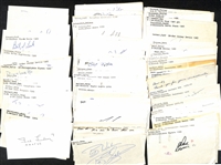 Lot of (225+) Signed Mostly Hockey Index Cards inc. Ted Lindsay, Denis Potvin, Alex Delvecchio, Craig Ramsey, + (JSA Auction Letter)