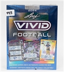2024 Leaf Vivid Football Factory Sealed Hobby Box (5 Autographs) 