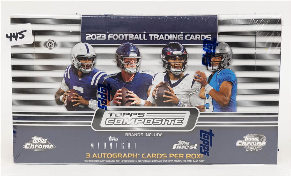 Factory Sealed 2023 Topps Composite Football Hobby Box w. 3 Autographs & CJ Stroud RC Potential