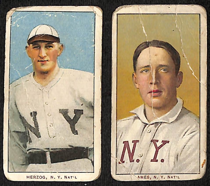 Lot of (13) T206 Tobacco Cards w. Buck Herzog