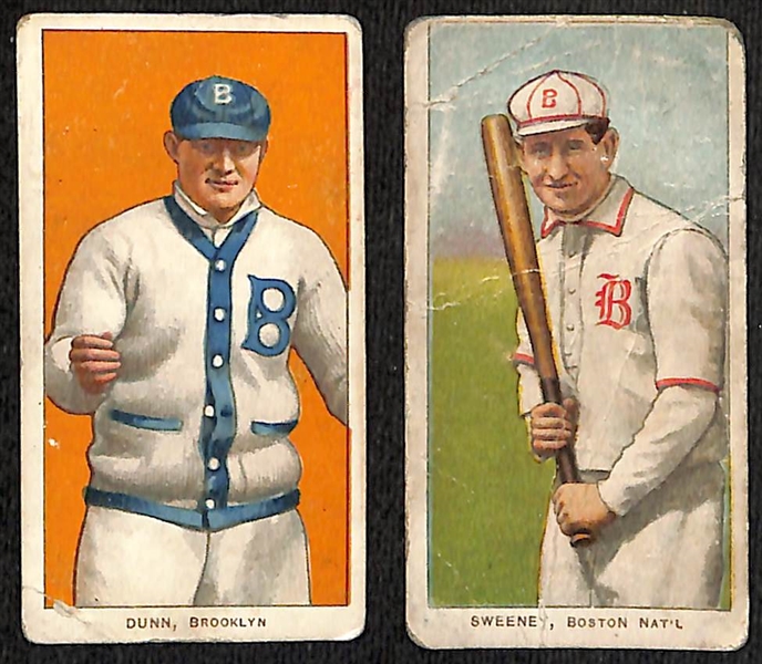 Lot of (13) T206 Tobacco Cards w. Buck Herzog