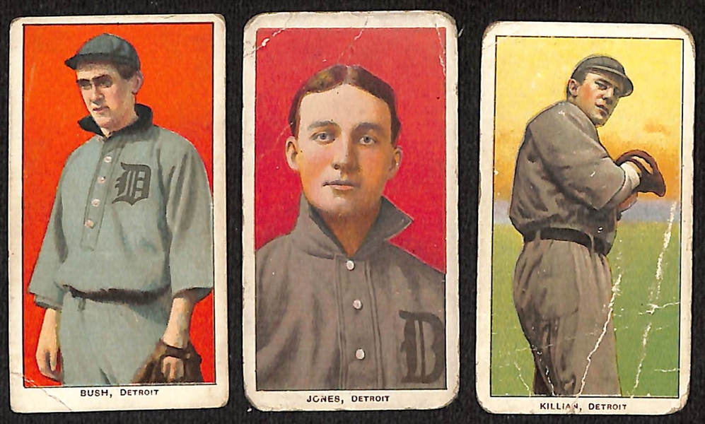 Lot of (11) T206 Tobacco Cards w. Donny Bush