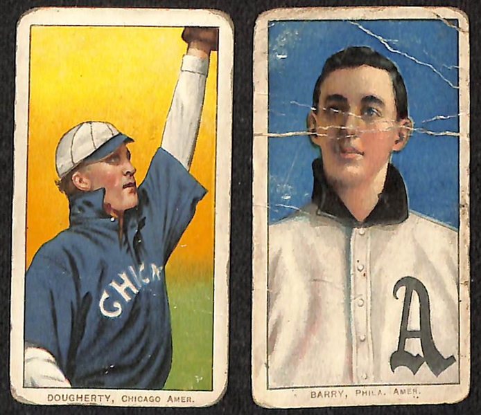Lot of (11) T206 Tobacco Cards w. Donny Bush