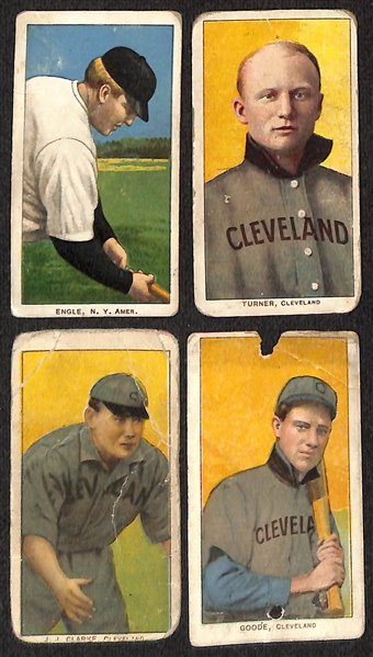 Lot of (8) T206 Cards w. Jack Quinn & (2) T201 Mecca Double Folders w. Wallace/Lake