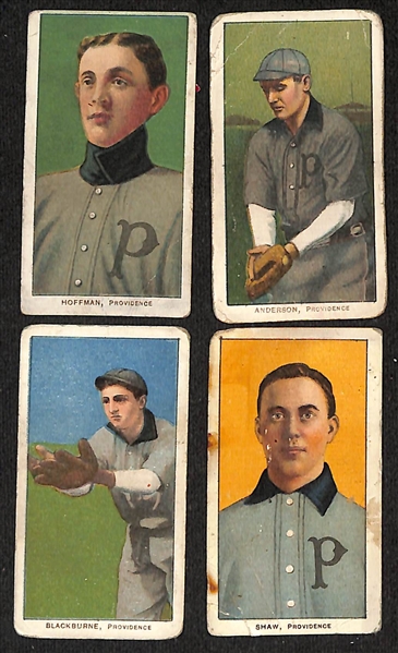 Lot of (12) T206 Minor League Tobacco Cards w. Hoffman