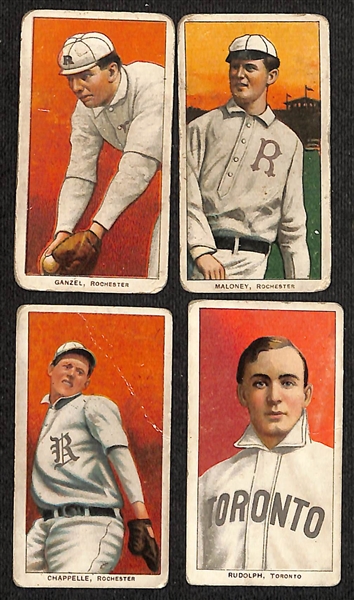 Lot of (12) T206 Minor League Tobacco Cards w. Hoffman