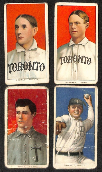 Lot of (12) T206 Minor League Tobacco Cards w. Hoffman