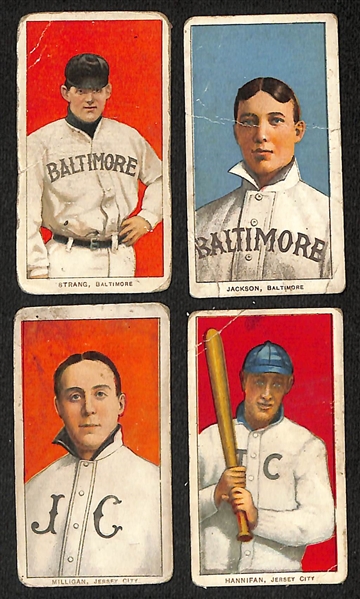 Lot of (12) T206 Minor League Tobacco Cards w. Strang