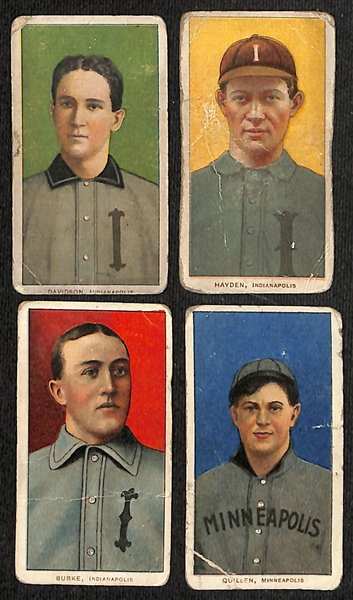 Lot of (12) T206 Minor League Tobacco Cards w. Strang
